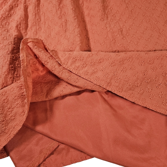 BB Dakota by Steve Madden Orange Lined Mini Dress, Square Neck, XS - Picture 8 of 13